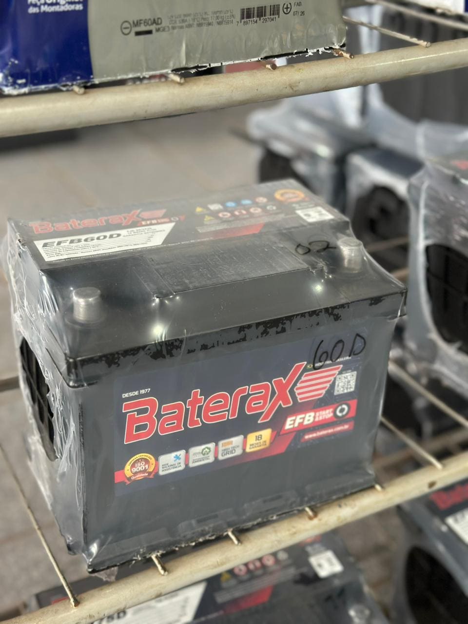 Bateria Baterax 60AH EFB